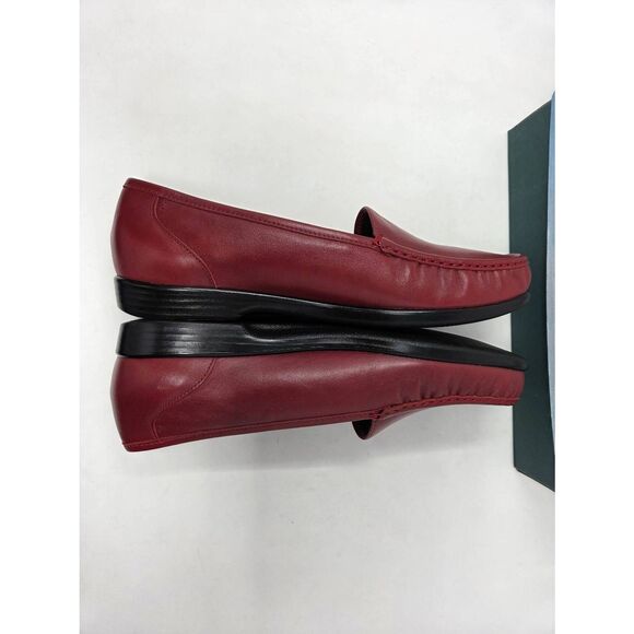 SAS SAN ANTONIO SHOES SIMPLIFY RED BLACK LEATHER COMFORT LOAFER WOMENS 12 M NEW - Picture 5 of 8